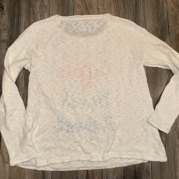 Lilly Pulitzer Danette Sweater Resort White 'Coffee Beach Repeat' Women's Size M - Picture 4 of 4